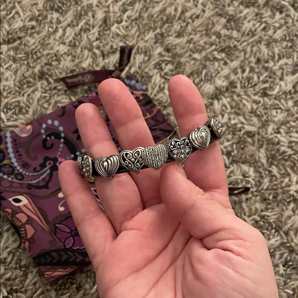 Silver Heart Charm Bracelet